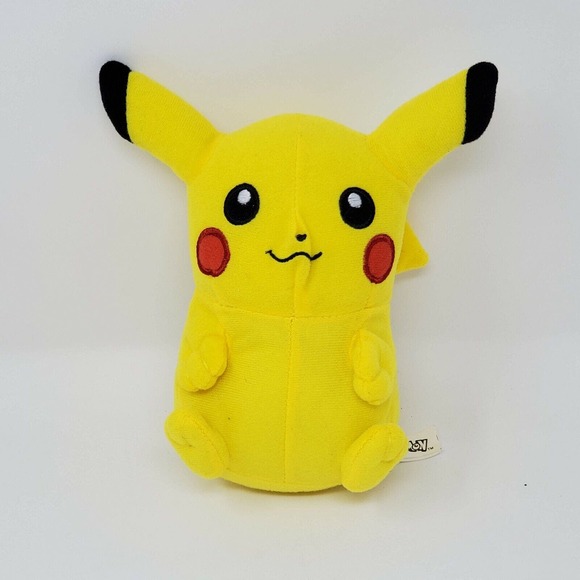 Pokemon Pikachu 7" Toy Factory Plush Stuffed Animal Small Yellow Fan Fun Happy - Picture 1 of 7